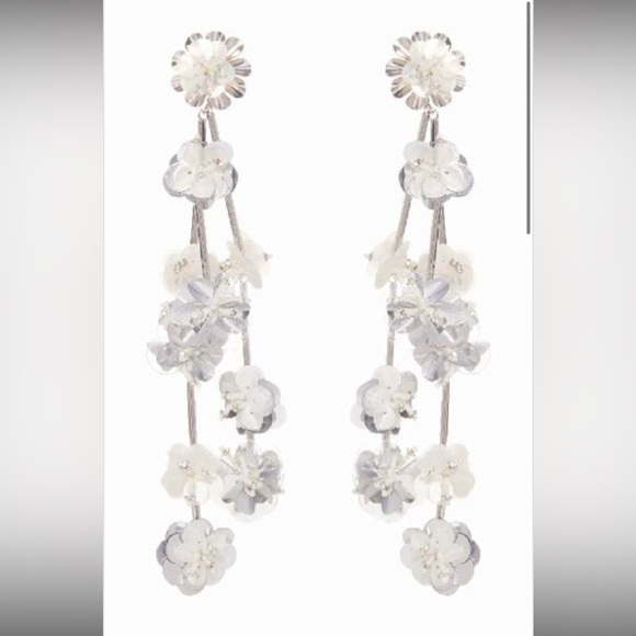 NWOT MIGNONNE GAVIGAN Britta Flower Dangle Earrings - Picture 2 of 3